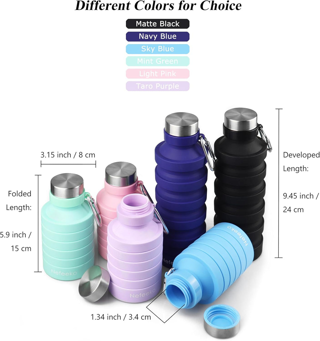 Portable Silicone Foldable Water Bottle