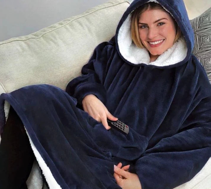 Hooded Blanket with Soft Lined Cover – Maximum Comfort Anytime!